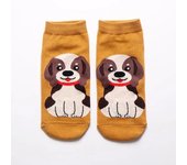 Cute Dog Cartoon Super Soft Boat Socks Korean Cartoon Comfortable Breathable Odorless Pure Cotton Socks Women