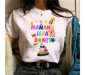 Tomorrow Sera Nice Karol g Tee women comic Y2K streetwear top female 2000s harajuku anime clothing