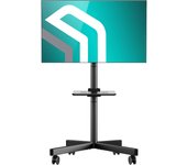 TV de 23 a 60 Pulgadas - Pie Television Universal con Peso de hasta 40 kg - Soporte con Ruedas para Pantalla con VESA 100x100-400x400 mm/Soporte TV Ruedas con Estante TS1137-B Negro