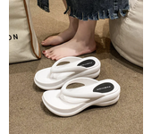 Thick Sole Wedges Flip Flops for Women 2025 Summer Non-slip Platform Sandals Woman Beach Slippers Girls Outdoor Flip Flops