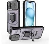 For Apple iPhone 13 14 15 16 Pro Max Plus Anillo Antideslizante Hebilla Tapa Trasera De Color Sólido Moda Carcasa Antisísmica