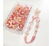 10/30g 8 Style Acrylic Smile Heart Bow Flower Loose Beads For DIY Handmade Phone Chain Bracelet Jewelry Making Accessories