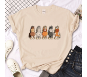 Horse t-shirts women streetwear Japanese t-shirts girl 2000s manga Japanese clothes