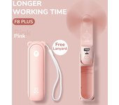 JISULIFE Portable Mini Handheld USB 4500mAh Recharge Hand Held Small Pocket Fan with Power Bank Flashlight Feature