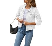 Chaquetas vaqueras para mujer, moda informal femenina, manga larga, solapa, botón sólido, bolsillo en el pecho, chaqueta vaquera ajustada, abrigo de Otoño Invierno