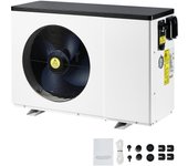 SucceBuy Electric Pool Heat Pump, AC220 - 240V 50Hz Heating and Cooling Pool Water Heater, 2.51 - 11.38kW Capacity, Energy-Saving for 25 - 50m³ Pools