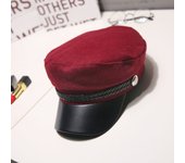 Cadet Fashion Black Captain Spring Autumn Women Men Hat Beret Caps Octagonal Hat Sailor Hats