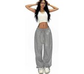Straight Leg Drawstring Solid Women's Sweatpants Pants Loose Elastic Waist Female Trousers Slacks New in Classic