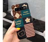 For Samsung S10+ S10E S10 Cover Liquid Silicone Cow Print Lovely Case Back Shell Fundas For Galaxy S10 Plus S 10 Soft Matte Capa
