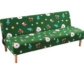 Cubierta de sofá sin reposabrazos, cubierta de cama de sofá, cubierta protectora de sofá futun, decoración navideña