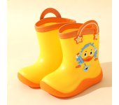 Zapatos de lluvia para niños, niños y niñas, botas de lluvia de tubo medio, bebés y niños pequeños de 1 a 6 años, zapatos de agua para niños, zapatos de goma, compañeros de clase