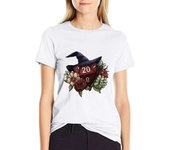 Wizard Class D20 - Tabletop Gaming Dice T-Shirt summer tops Female clothing white t-shirts for Women
