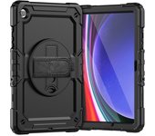 For Samsung Galaxy Tab A9+ Plus 11 inch 2023 with Screen Protector & Shoulder Strap Hand Strap Stand Case