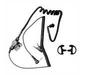 3.5MM Monaural Earphone Spring Air Tube Replacement Walkie Talkie Earplug Replacement for Radio Earpiece Headset B