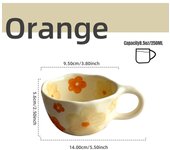 Tazas de cerámica Tazas de café Pellizcadas a mano Flor irregular Leche Taza de té Ins Taza de desayuno de avena de estilo coreano Vasos de cocina
