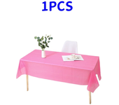 1pc Reusable Tablecloths 137x183cm BPA Free Plastic Dining Table Cover Cloth for Parties Picnic Camping Disposable Tablecloths