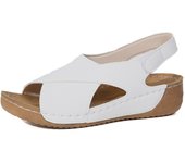 Sandalias de tacón de cuña para mujer, zapatos de moda de verano