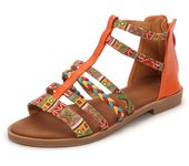 2025 Bohemian Women's Summer - Flat Sandals in Mixed Colors for Beach and Party Use