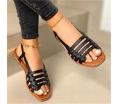 Women Flip Flops Flat Sandal Plus Size Shoes White black 43 42 41 40
