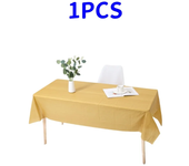 1pc Reusable Tablecloths 137x183cm BPA Free Plastic Dining Table Cover Cloth for Parties Picnic Camping Disposable Tablecloths