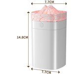 Humidificador de 400ml Ultrasónico Aromaterapia, Apagado Automtico,Luces LED 7 Colores para Hogar,Oficina,Dormitorio