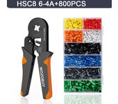 Tube Terminal Crimping Tools Ferrule Crimping Pliers HSC8 6-4 0.25-10mm² 23-7AWG 6-6 0.25-6mm² Electrician Clamp Sets Wire Tips