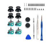 4PCS Analog Joystick with Joystick Caps for PS5 Controller 3D Analog Joystick Potentiometer with Screwdriver Repair Kit