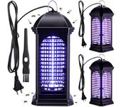 3 Pieces Electric Mosquito Zappers Bug Zapper with Light 11 W Plug in Mosquito Lamp Insect Trap Killer for Patio Electric Insect Killer for Home Garden Backyard Indoor Outdoor