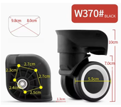 Trolley Suitcase Universal Wheel Accessories Suitcase Replacement Roller Parts Luggage Wheel Replacement Maintenance Universal P