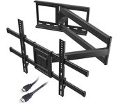 Soporte TV Pared con Brazo Articulado Extralargo de 1040mm para Pantallas de 32-75" de Planos/Curvos LCD/LED/OLED, hasta 60 kg, Soporte Pared TV con Giratorio e Inclinable, VESA Máx 600x400 mm