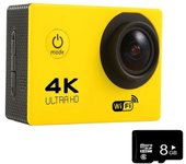 Action Camera Ultra HD 4K / 30fps WiFi 2.0" 140D Underwater Waterproof Cam Helmet Vedio Go Sport Pro