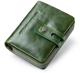 CONTACT'S Wallets-billeteras de cuero genuino para mujer, carteras femeninas de cuero genuino, plegables, a la moda, tarjetero