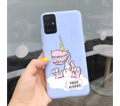 For Samsung Galaxy A51 Case Colorful Flower Painted Silicone Shockproof Cover For Samsung A51 4G 5G SM-A515F A 51 GalaxyA51 Case