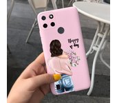Cool Girl Patting Cases For Realme C25Y Case 2021 6.5" Realme RMX3265 Soft Matte Phone Casing For Oppo RealemC25y C 25Y Capa