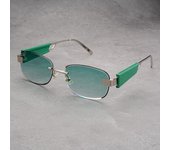 Gafas de sol gruesas de alto valor gafas de sol faciales cuadradas de metal para hombres y mujeres moda tendencia anti ultravioleta