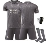 Real Madrid 2024/25 Official Replica 2nd Away Jersey Set -  For Adult/kids - With Shirts + shorts + socks + pad