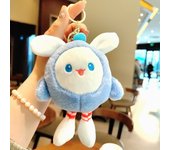 Creative Egg Boy Plush Keychain Cute Bag Pendant Small Jewelry Plush Toy Small Gift