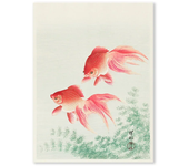 Antique Print Wall Art Lotus Fish Willow Tree Canvas Painting High Mountain Scenery Poster Home Bedroom Living Room Decoration