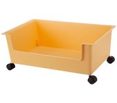 Mobile Student Classroom Bookcase with Pulley