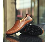Zapatos de cuero para hombre Zapatos de gorro Zapatos casuales Negocios de verano