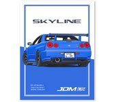 Fast and Furious Sport Cars GTR Racing Car Canvas Painting Car GR Racer Posters Boy Motorsport Room Wall Art Picture Home Decor