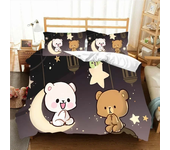 Kawaii Bubu and Dudu 3D Printing Anime Bedding Set Duvet Cover Comforter Bed Single Twin Full King Queen Size Bedding Set Kids