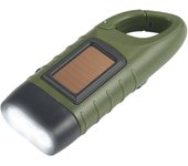 Hand crank solar powered LED flashlight, emergency survival flashlight with dynamic flashlight, suitable for outdoor sports