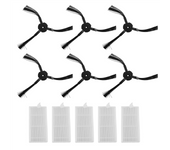 6X Side Brush +5X Filter for Lidl SilverCrest SSR 3000 A1 Robotic Vacuum Cleaner Accessories Vacuum Cleaner Replacement