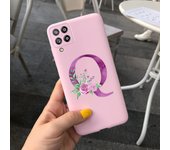 Case For Samsung Galaxy A22 Cases Lovely Letters Flower Phone Cover Silicone Funda For Coque Samsung A22 4G 5G A 22 2021 Housing