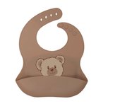 Baby waterproof silicone bib, soft, golden, constellation, gold-plated, cartoon, wearable, cute, nutritious
