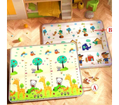 Alfombra de seguridad para niños, alfombras de gran tamaño, no tóxicos, de alta calidad, Actividades para Bebés, Gimnasio, gateo, juegos para Bebés, 200cm x 180cm