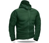 MAGCOMSEN Men's Winter Fleece Jacket With 6 Zip-Pockets  Hooded Warm Windproof Work Coat