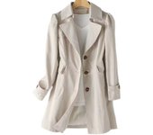 Trench coat woman Chunqiu 30-40-50-year-old small children's Korean version of large long-sleeved coat