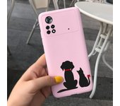 For Xiaomi Poco X4 Pro 5G Case Fashion Feather Painted Silicone Cover For Xiaomi Poco M4 Pro 4G Funda Soft Coque PocoX4 Pro Bags